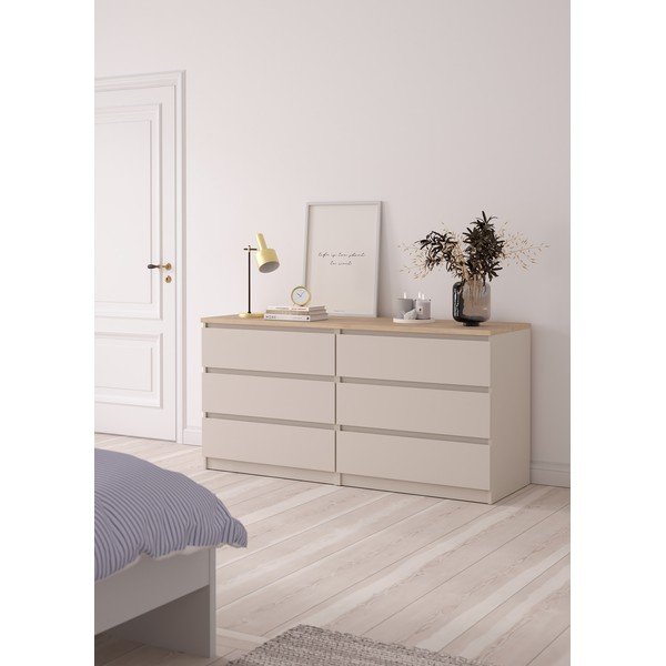 Credenza color crema 154x76x50 cm Naia – Tvilum-image-1