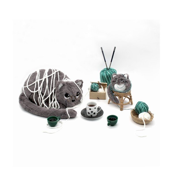 Set di peluche 2 pz Ptipotos Miaou – Les Deglingos-image-2