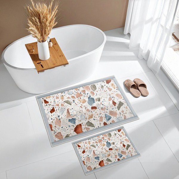 Set di tappetini per il bagno 2 pz 60x100 cm – Foutastic-image-4