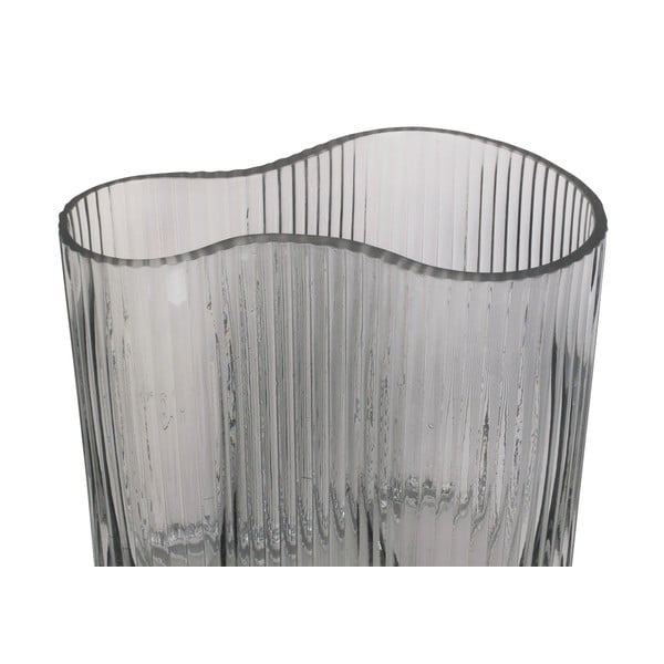 Vaso in vetro grigio Wave, altezza 18 cm Allure Wave - PT LIVING-image-2
