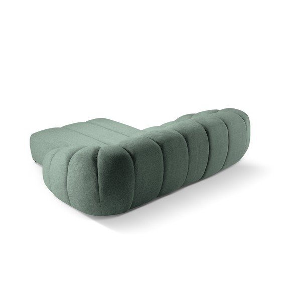 Divano angolare in verde chiaro (con penisola a destra) Diana – Micadoni -image-3