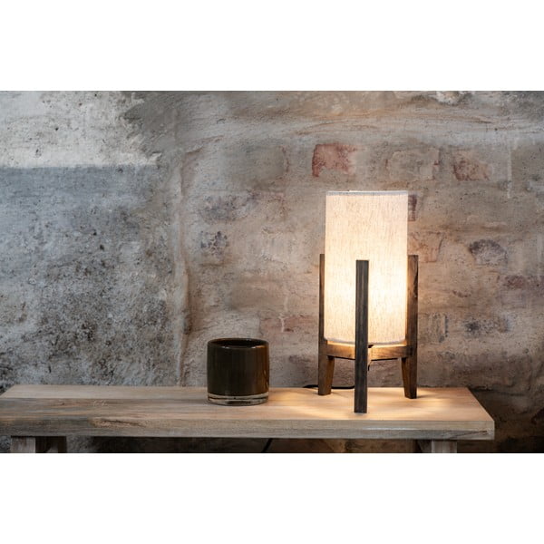 Lampada da tavolo beige con paralume in tessuto (altezza totale 33,5 cm) Eruca – Markslöjd-image-1