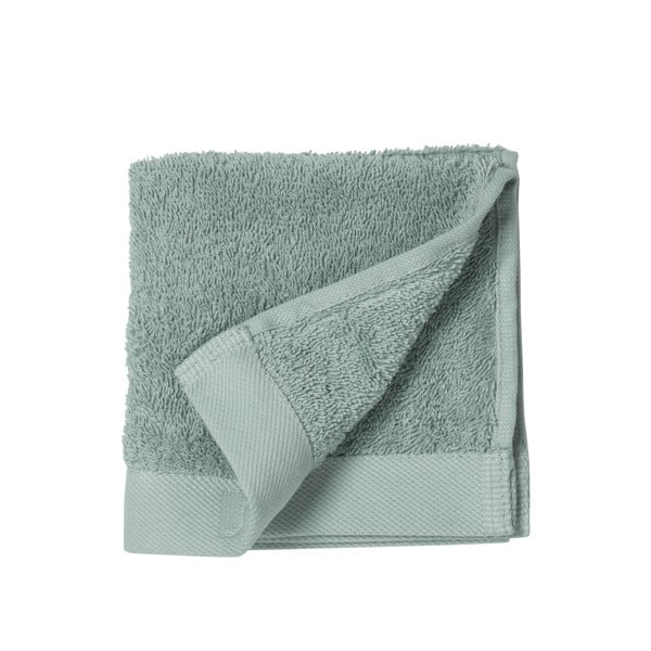 Asciugamano in spugna di cotone verde Leaf, 30 x 30 cm Comfort Organic - Södahl-image-2