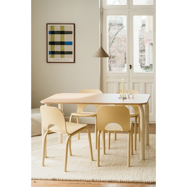 Sedia da pranzo gialla Atto – noo.ma-image-4