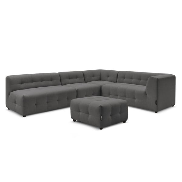 Divano angolare grigio scuro (angolo destro) Kleber - Bobochic Paris-image-3