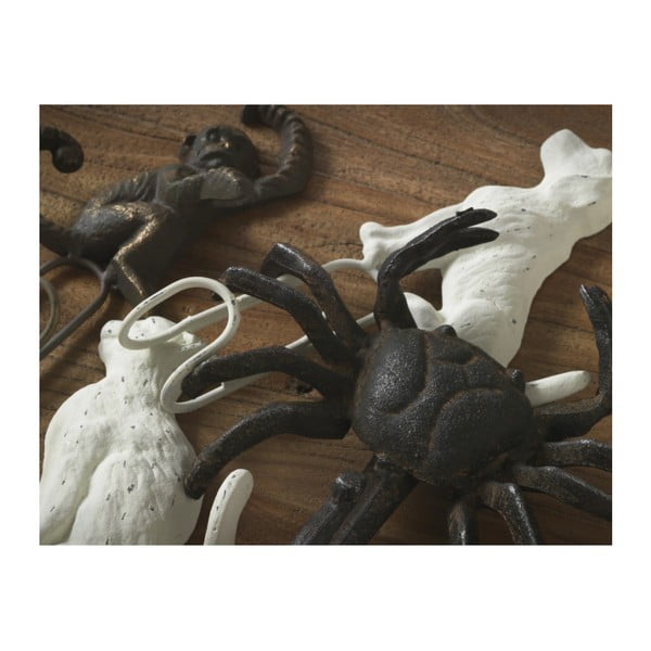 Set di 3 appendini da parete in metallo grigio scuro Monkey - Geese-image-1