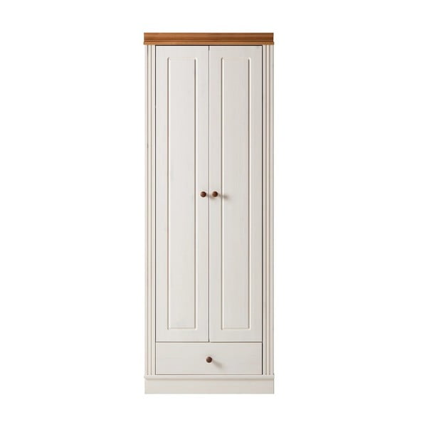Armadio in legno di pino bianco 65x180 cm Anita - Støraa