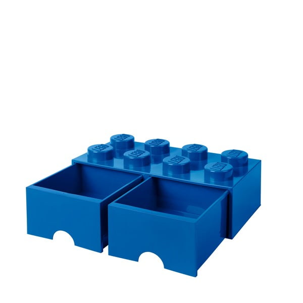 Scatola portaoggetti blu scuro con due cassetti - LEGO®-image-3