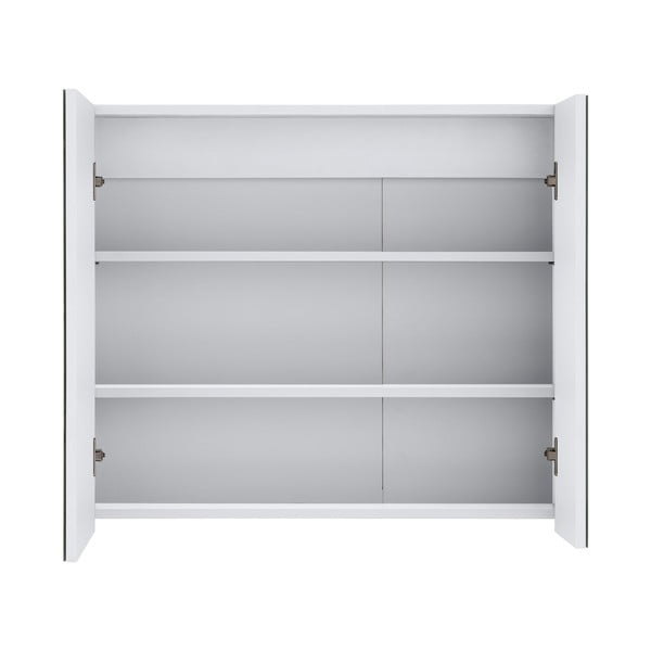 Mobile da bagno a parete bianco con specchio , 80 x 70 cm Wisla - Støraa-image-2