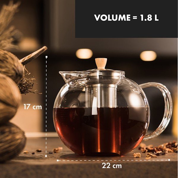 Teiera in vetro , 1,8 l Sencha - Klarstein-image-1