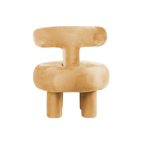 Poltrona in velluto giallo Abrazo - Leitmotiv-image-3