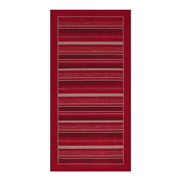 Runner rosso , 55 x 240 cm Velour - Floorita