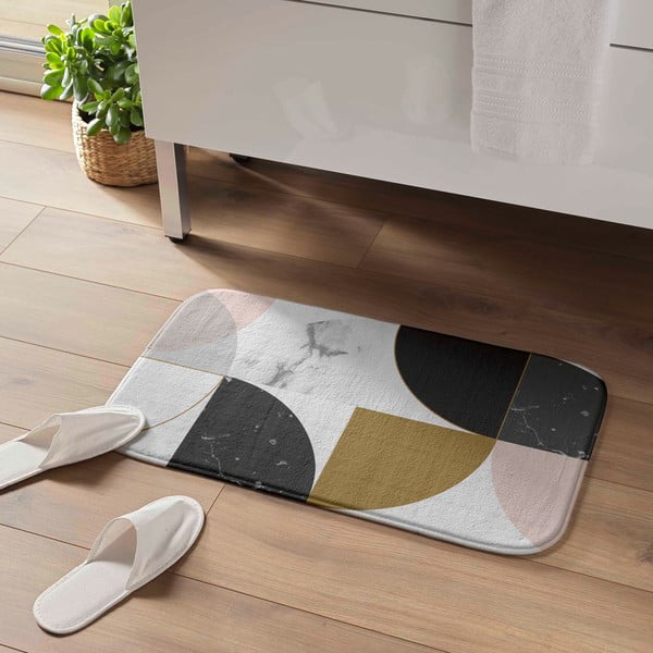 Tappetino da bagno 45x75 cm Geomarbre - douceur d'intérieur-image-1