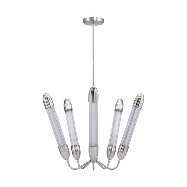 Lampadario argentato in acciaio con paralume in vetro ø 69 cm Lemon Squeeze – UMAGE