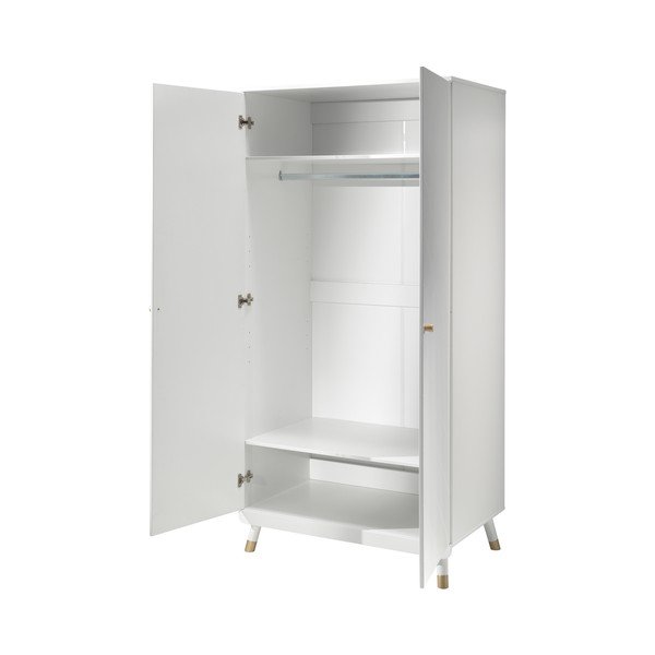 Armadio per bambini bianco in legno di pino Billy - Vipack-image-2