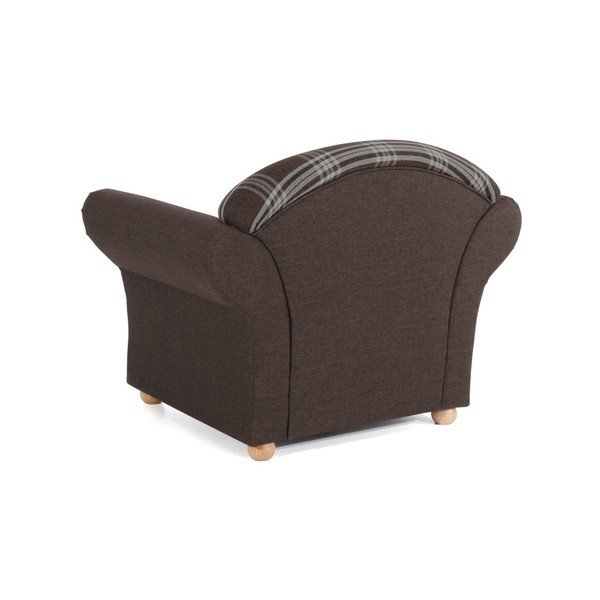 Poltrona a quadri marrone Corona - Max Winzer-image-2