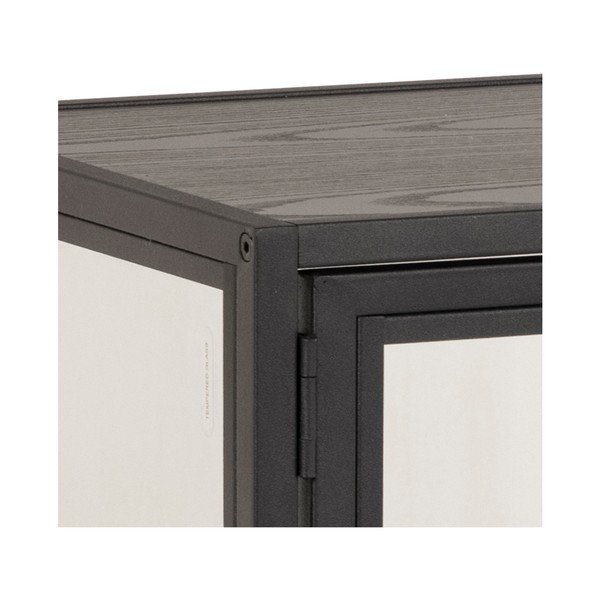 Vetrina nera 77x86 cm Seaford - Actona-image-1