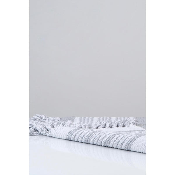 Tappeto da bagno in cotone grigio, 60 x 90 cm Martil - Foutastic-image-4