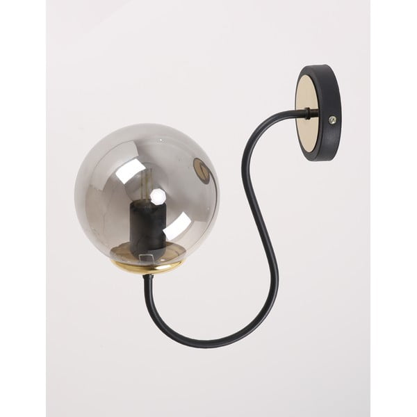 Lampada da parete nera/grigia ø 15 cm Oslo – Squid Lighting-image-3