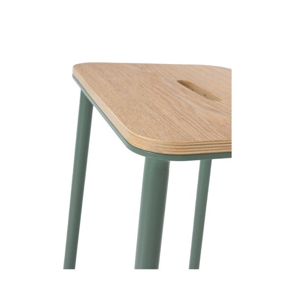 Set di sedie da bar verde 2 pz (altezza della seduta 65 cm) Abba – Marckeric-image-4