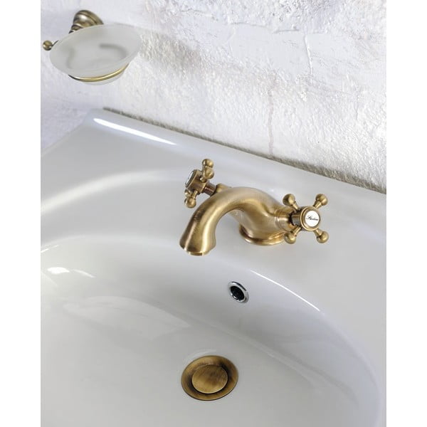 Rubinetto per lavandino color bronzo verticale Antea – Sapho-image-2