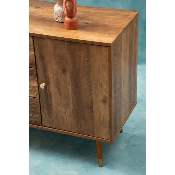 Credenza colore naturale scuro 114x70x39 cm Frida – Premier Housewares-image-4