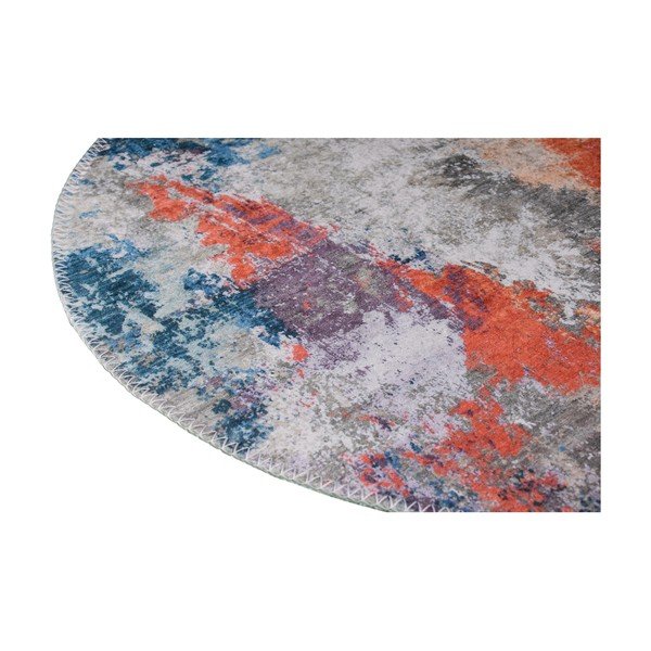 Tappeto lavabile blu-arancio 80x120 cm - Vitaus-image-2