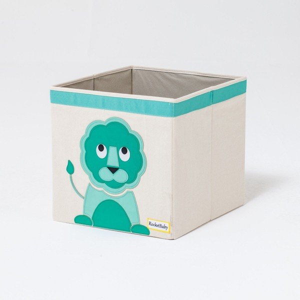 Scatola portaoggetti per bambini in tessuto Eddy the Lion - Rocket Baby-image-3