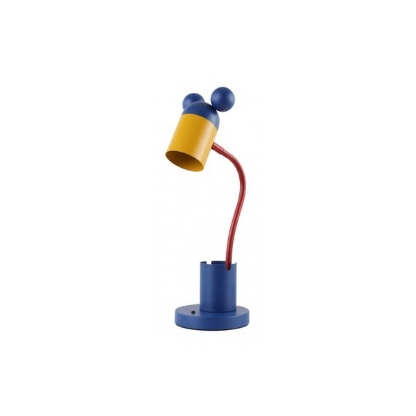 Lampada da tavolo blu con paralume in metallo (altezza 50 cm) Mouse - GTV
