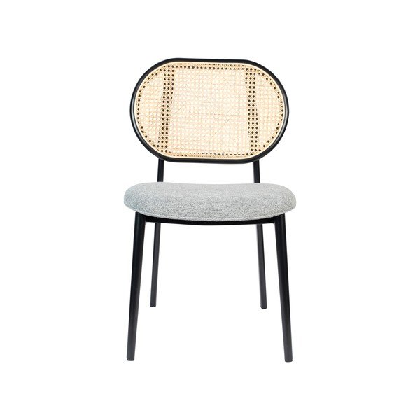 Sedia da pranzo in rattan grigio Spike - Zuiver-image-2
