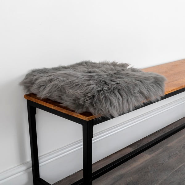 Cuscino di seduta in pelle di pecora 45x45 cm - Native Natural-image-2