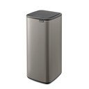 Cestino per la spazzatura grigio in acciaio touch 30 l Bo Touch – Brabantia