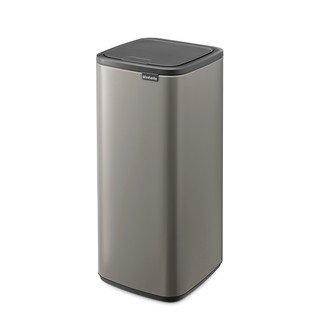 Simplehuman CW1470 Cestino Raccolta Differenziata Sottile – 20L (10+10), Acciaio Inox, 2 Scomparti