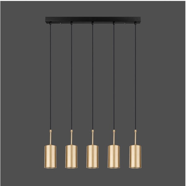 Lampada a sospensione di colore oro, altezza 120 cm Geo - Squid Lighting-image-1