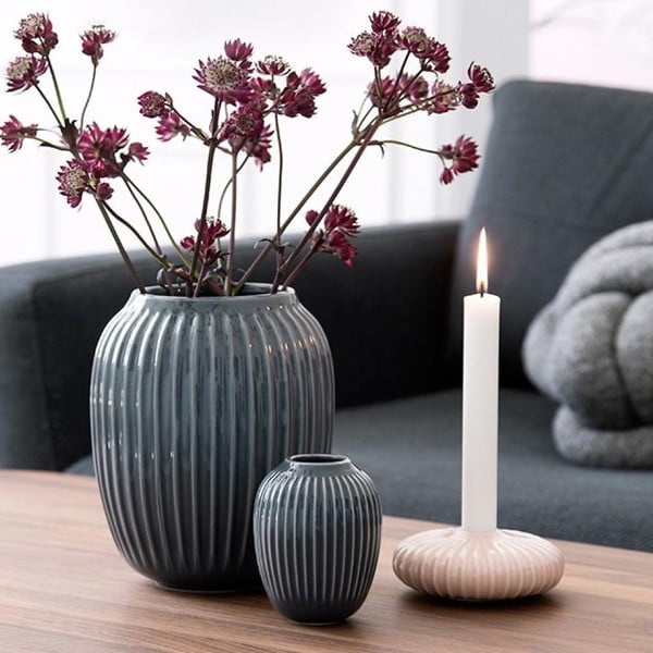 Vaso in ceramica grigia Hammershøi - Kähler Design-image-3