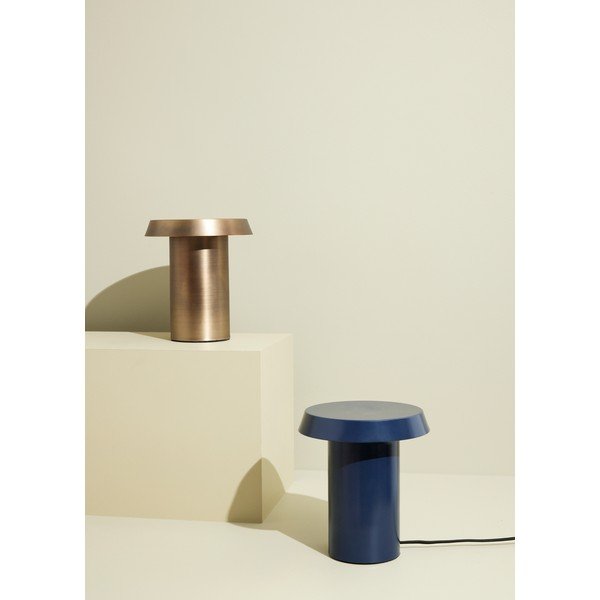 Lampada da tavolo in metallo blu Keen - Hübsch-image-3