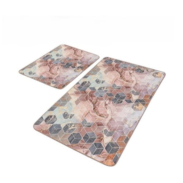 Set di tappetini per il bagno in velluto 2 pz 60x100 cm – Mila Home