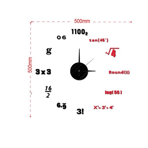 Orologio da parete Math, ⌀ 50 cm - Mauro Ferretti-image-2