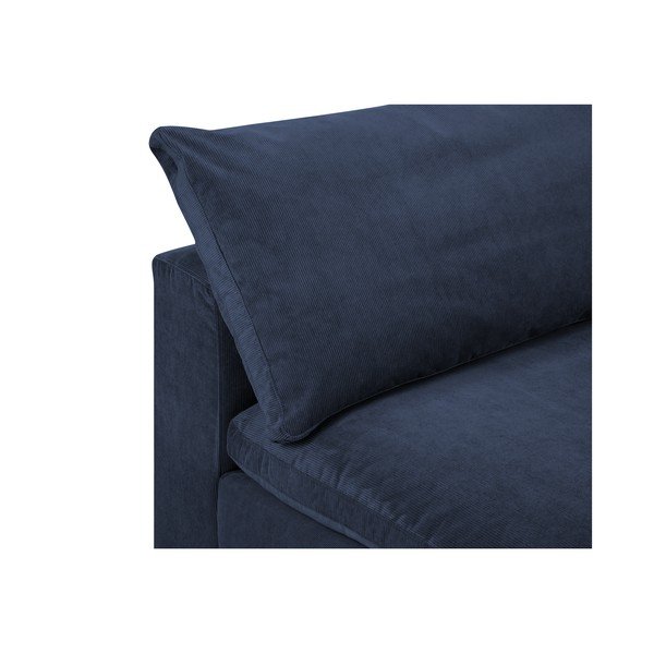 Parte angolare blu scuro del divano modulare in velluto a coste, angolo destro Galaxy - Windsor & Co Sofas-image-1