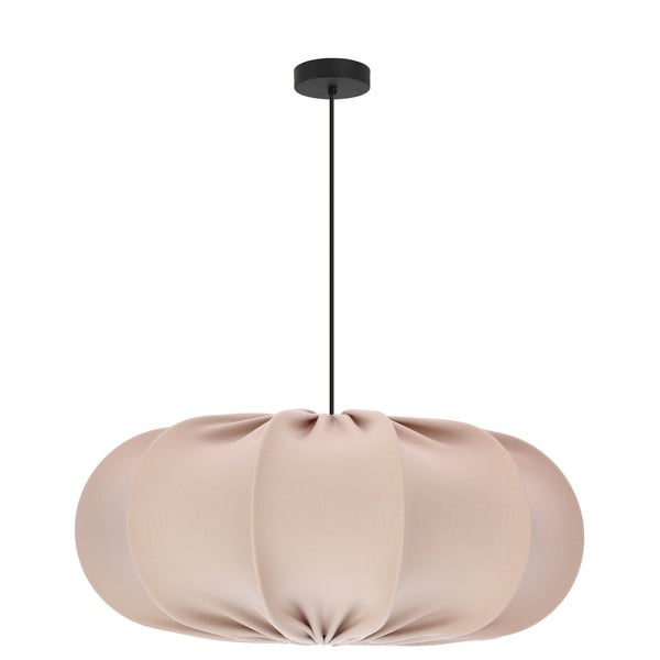 Lampadario beige con paralume in tessuto ø 52 cm Cafee – Candellux Lighting