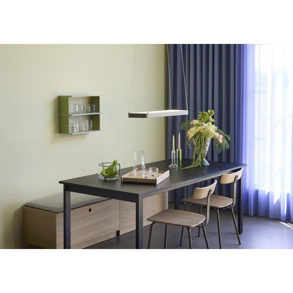Lampadario LED verde con intensità regolabile Tube – Hübsch-image-2
