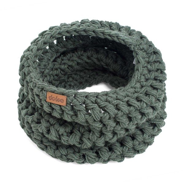 Scaldacollo verde oliva lavorato a mano all'uncinetto Tommy - DOKE