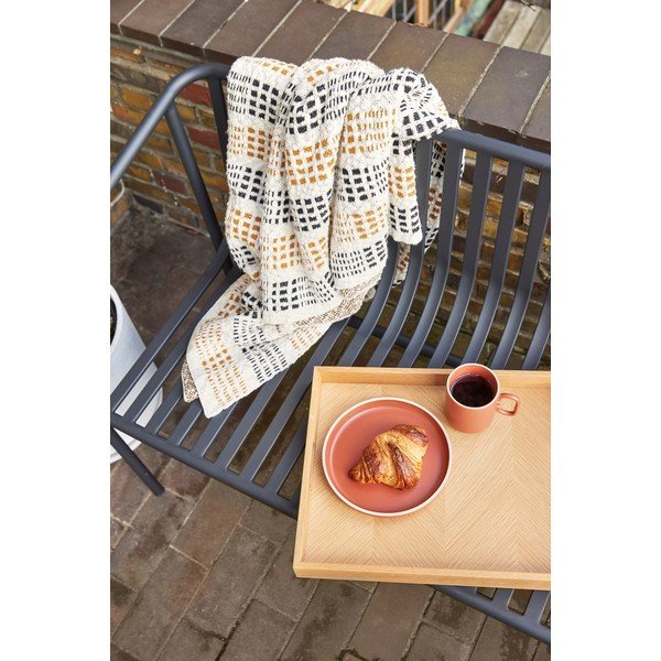 Panchina da giardino nera in metallo Villa - Hübsch-image-3