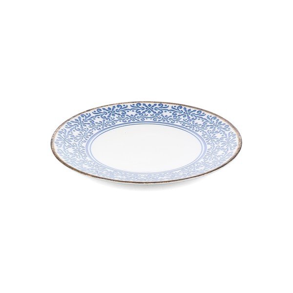 Piatto bianco/blu in porcellana ø 27 cm Azul – BonBistro-image-4