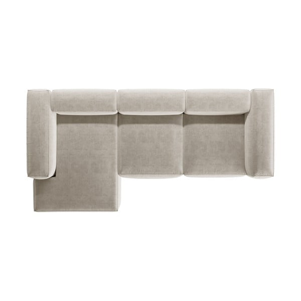 Divano angolare beige (con penisola a sinistra/con chaise lounge) Bergamo – Cosmopolitan Design-image-3