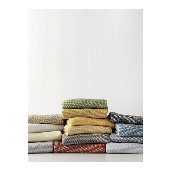 Plaid verde oliva con contenuto di cotone , 140 x 180 cm Ruby - Euromant-image-1