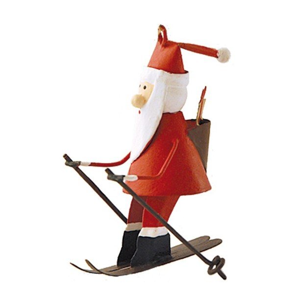 Decorazione natalizia appesa Santa on Skiis - G-Bork