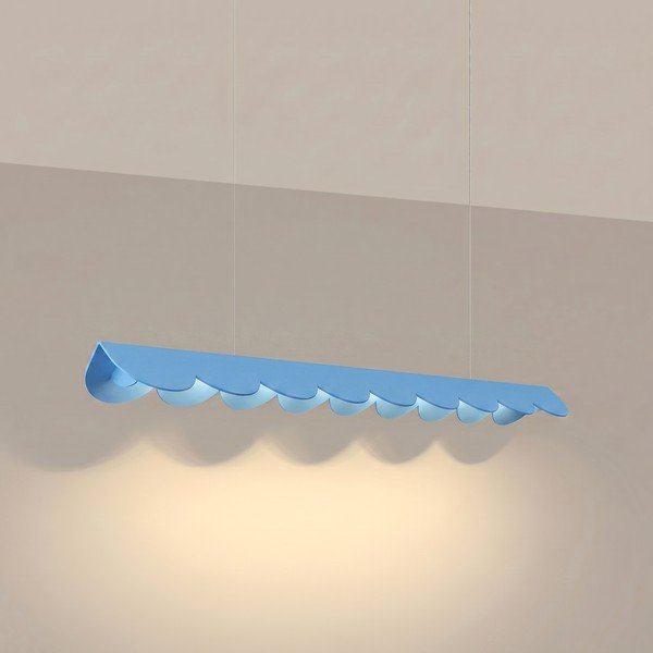 Lampadario LED azzurro in alluminio BISCUIT – Thoro-image-1