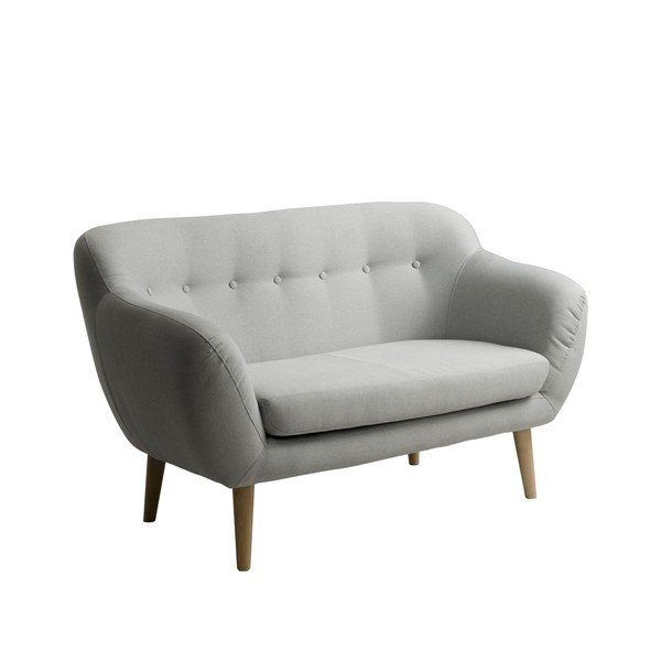 Divano a due posti grigio chiaro su misura Marget - CustomForm