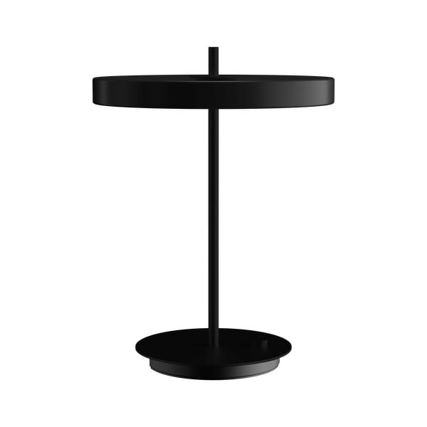 Lampada da tavolo LED nera in metallo con paralume in metallo con intensità regolabile (altezza totale 41,5 cm) Asteria Table – UMAGE